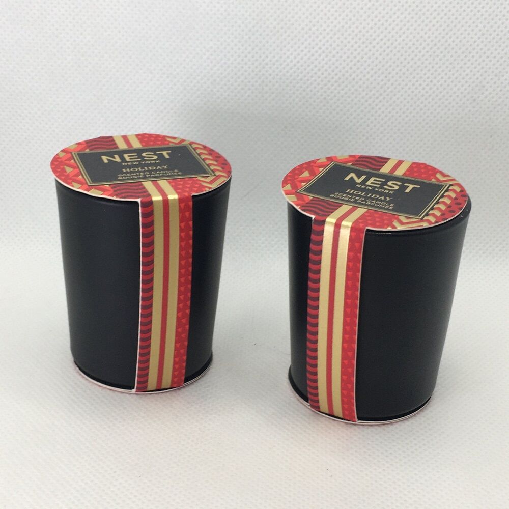 Two (2) New NEST New York Holiday scented candle in the mini 0.95 oz 27 g